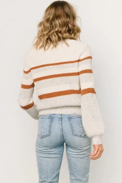 Baltic Born Peyton Striped Sweater | Cream + Camel