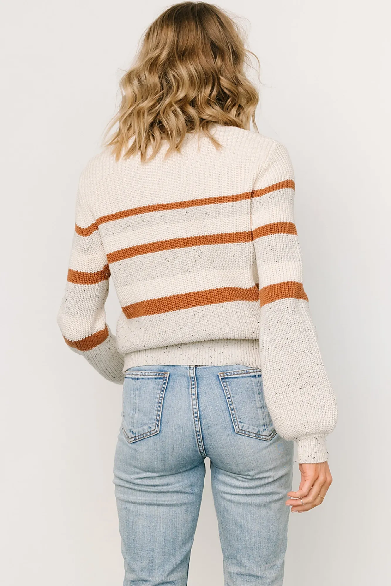 Baltic Born Peyton Striped Sweater | Cream + Camel