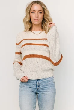 Baltic Born Peyton Striped Sweater | Cream + Camel
