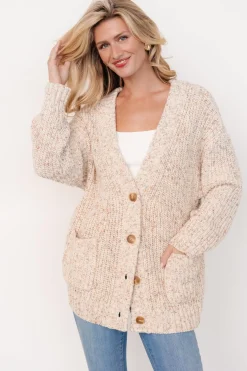 Baltic Born Phillis Chunky Knit Cardigan | Oatmeal Multi