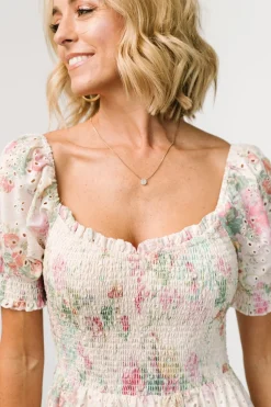 Baltic Born Piper Eyelet Midi Dress | Vintage Floral