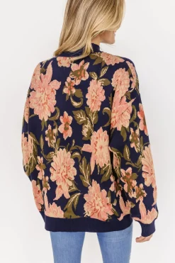 Baltic Born Polly Sweater | Navy Multi Floral