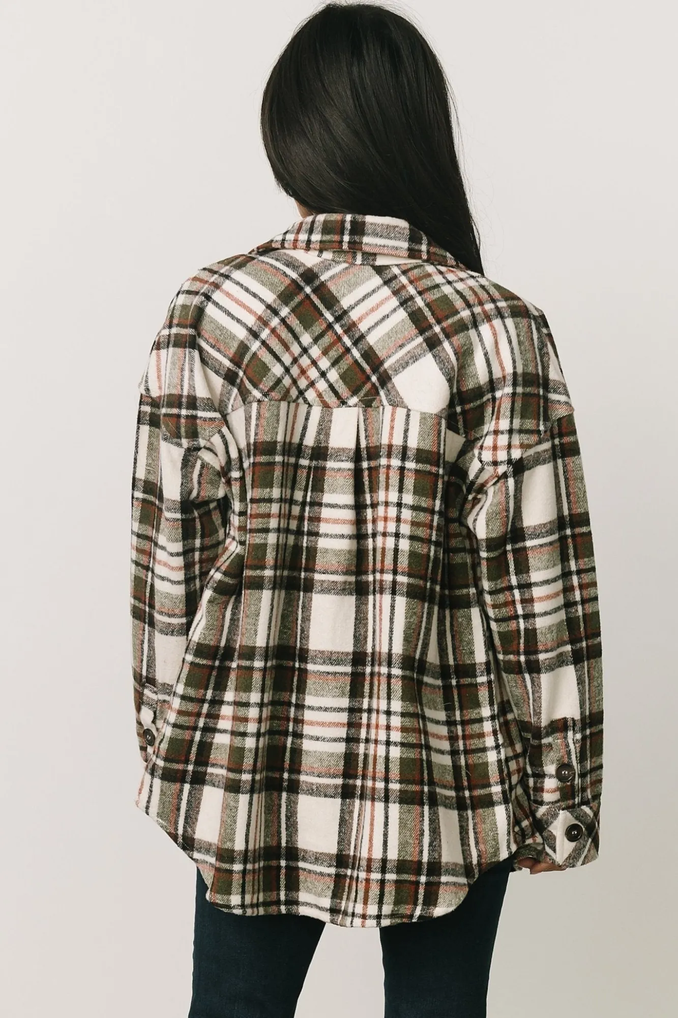 Baltic Born Polson Plaid Shacket | Ivory Multi