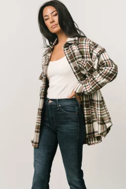 Baltic Born Polson Plaid Shacket | Ivory Multi