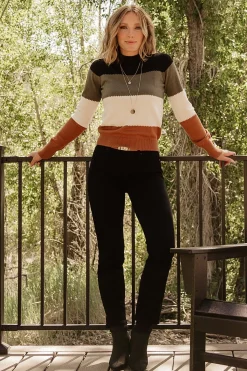 Baltic Born Porter Color Block Sweater | Black Multi