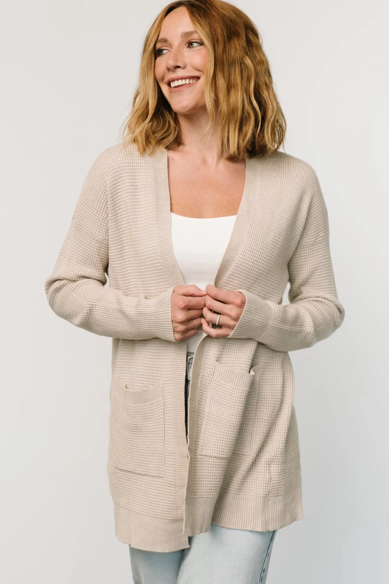 Baltic Born Portsmouth Waffle Cardigan |