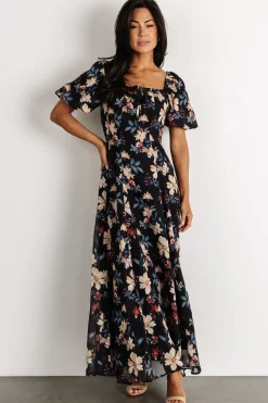 Baltic Born Raelynn Maxi Dress | Black Floral