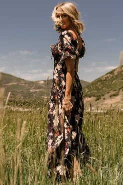 Baltic Born Raelynn Maxi Dress | Black Floral