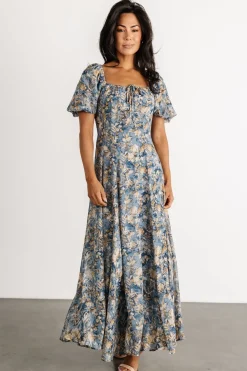 Baltic Born Raelynn Maxi Dress | Dusty Blue Floral