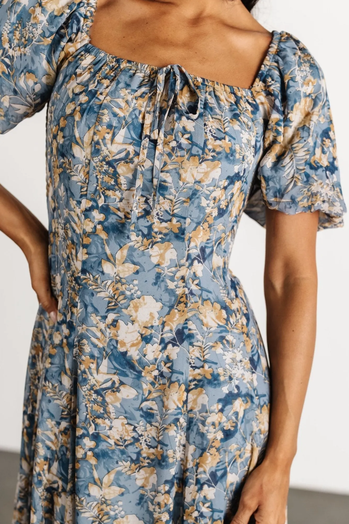 Baltic Born Raelynn Maxi Dress | Dusty Blue Floral