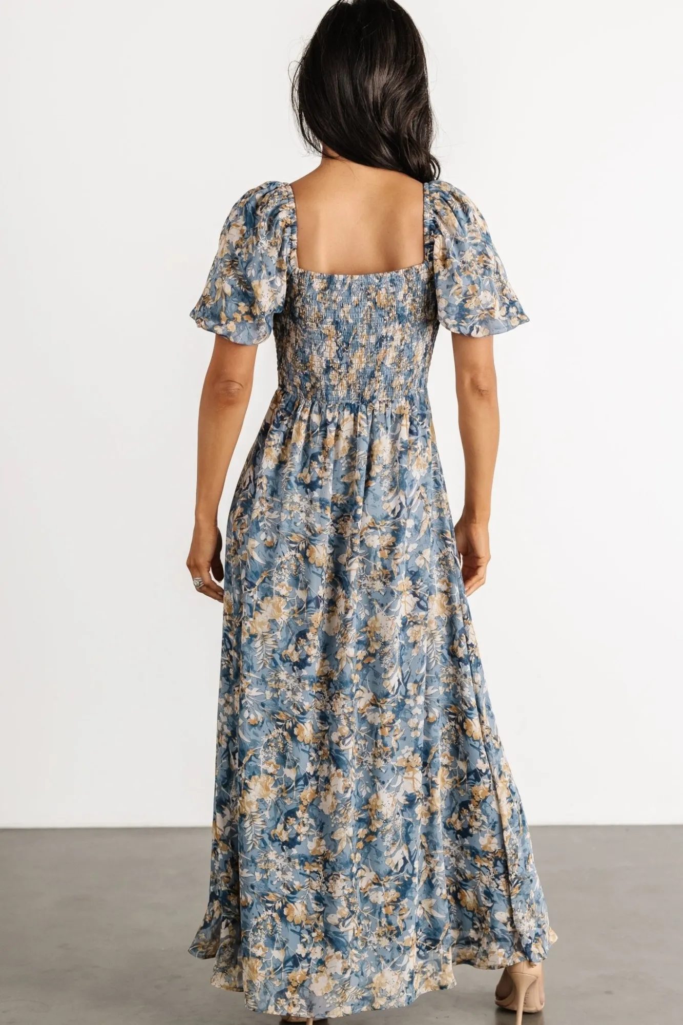 Baltic Born Raelynn Maxi Dress | Dusty Blue Floral