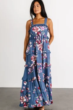 Baltic Born Raine Tank Maxi Dress | Blue Floral