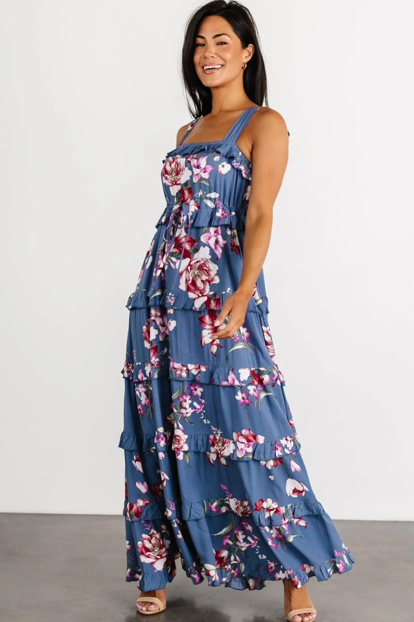 Baltic Born Raine Tank Maxi Dress | Blue Floral