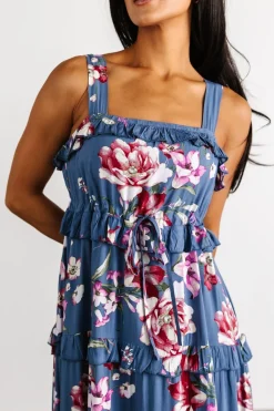 Baltic Born Raine Tank Maxi Dress | Blue Floral