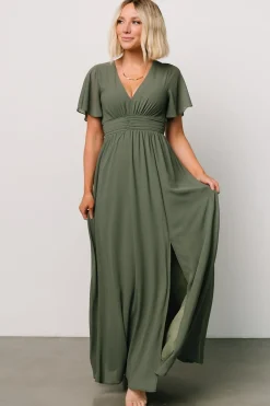 Baltic Born Ramona Maxi Dress | Dark Sage