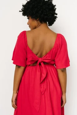 Baltic Born Raquel Back Tie Midi Dress |
