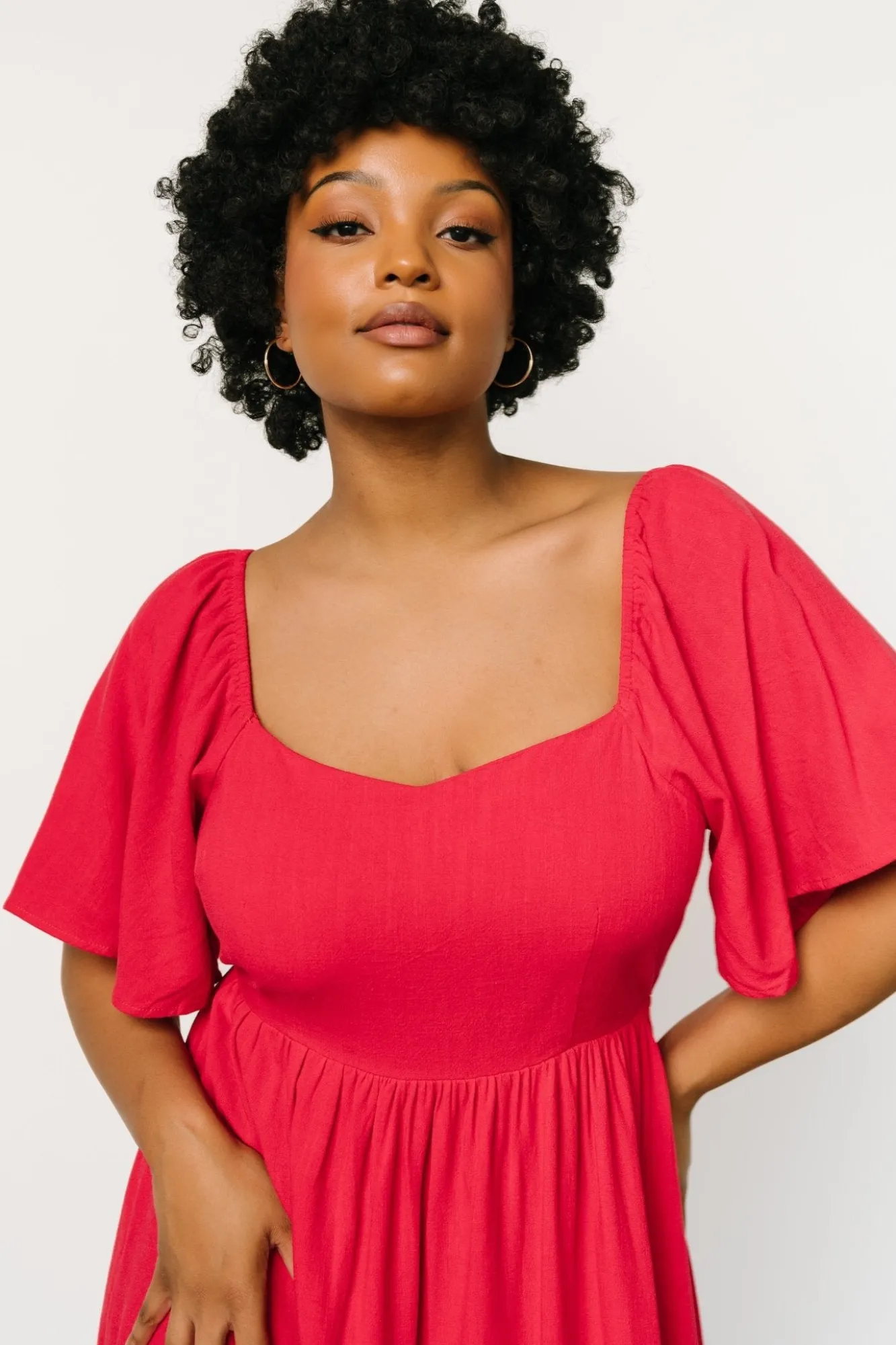 Baltic Born Raquel Back Tie Midi Dress |