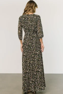 Baltic Born Rebecca Maxi Dress | Black Floral