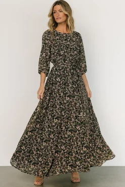 Baltic Born Rebecca Maxi Dress | Black Floral