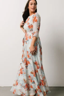 Baltic Born Rebecca Maxi Dress | Blue + Coral Blossom