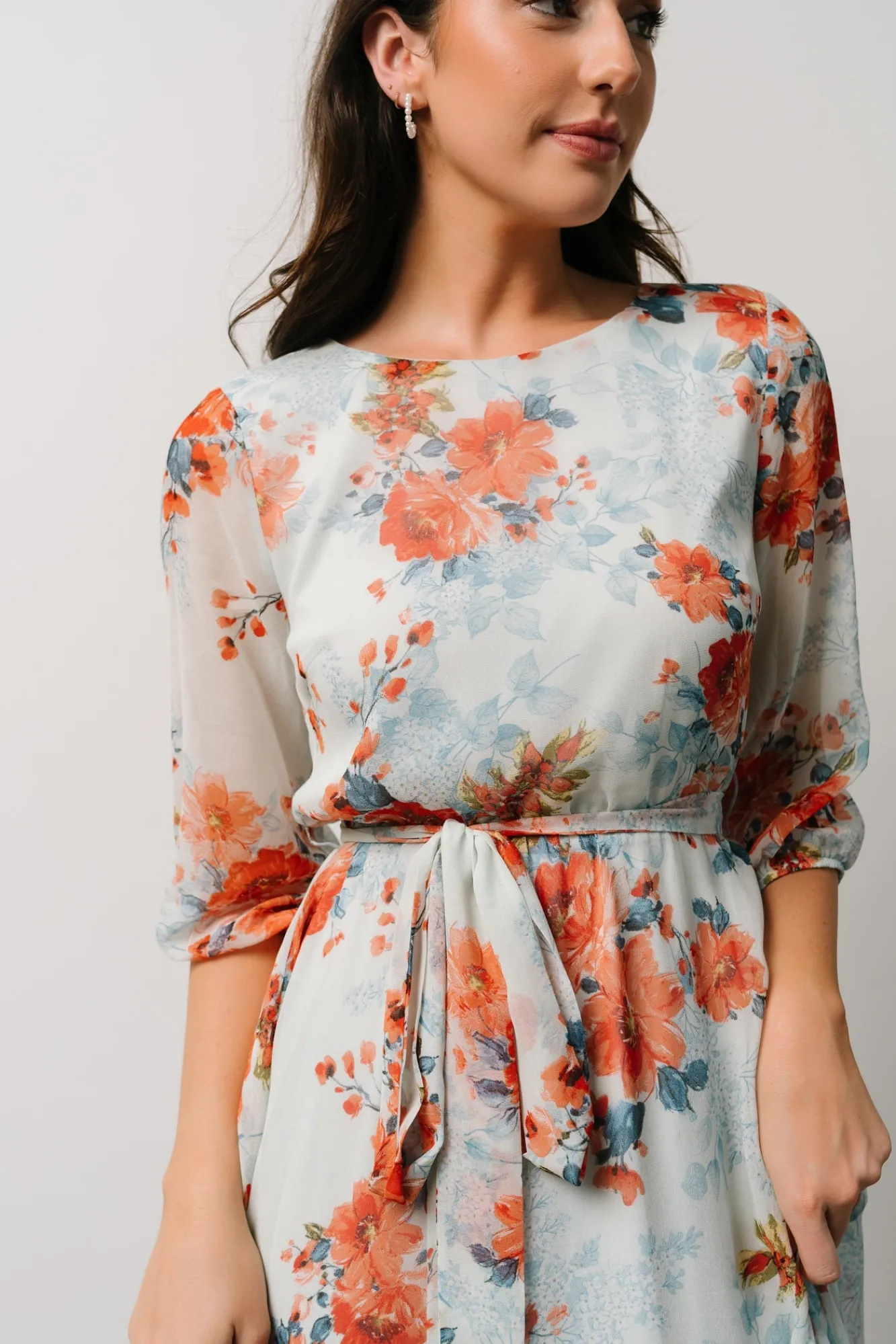 Baltic Born Rebecca Maxi Dress | Blue + Coral Blossom