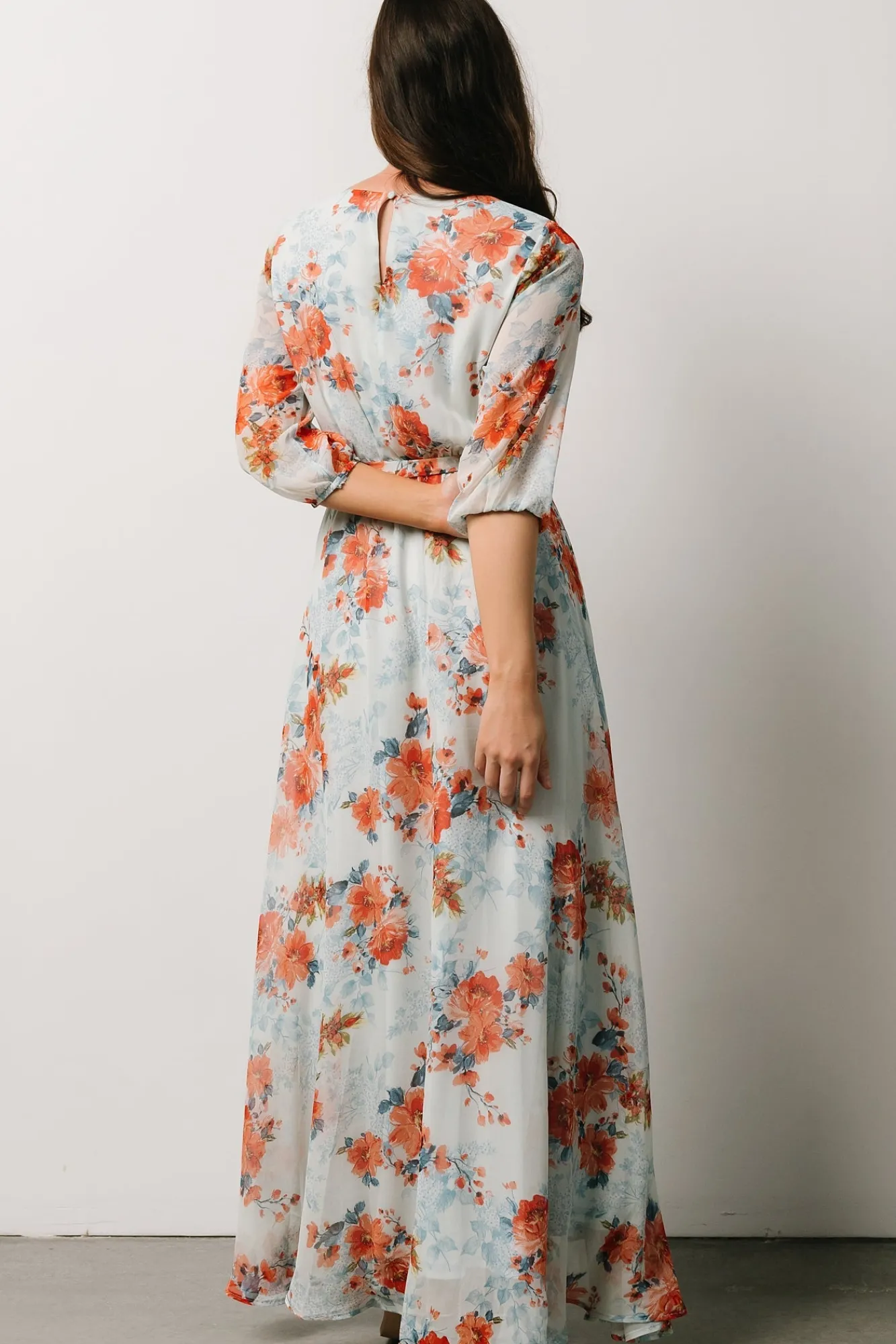 Baltic Born Rebecca Maxi Dress | Blue + Coral Blossom
