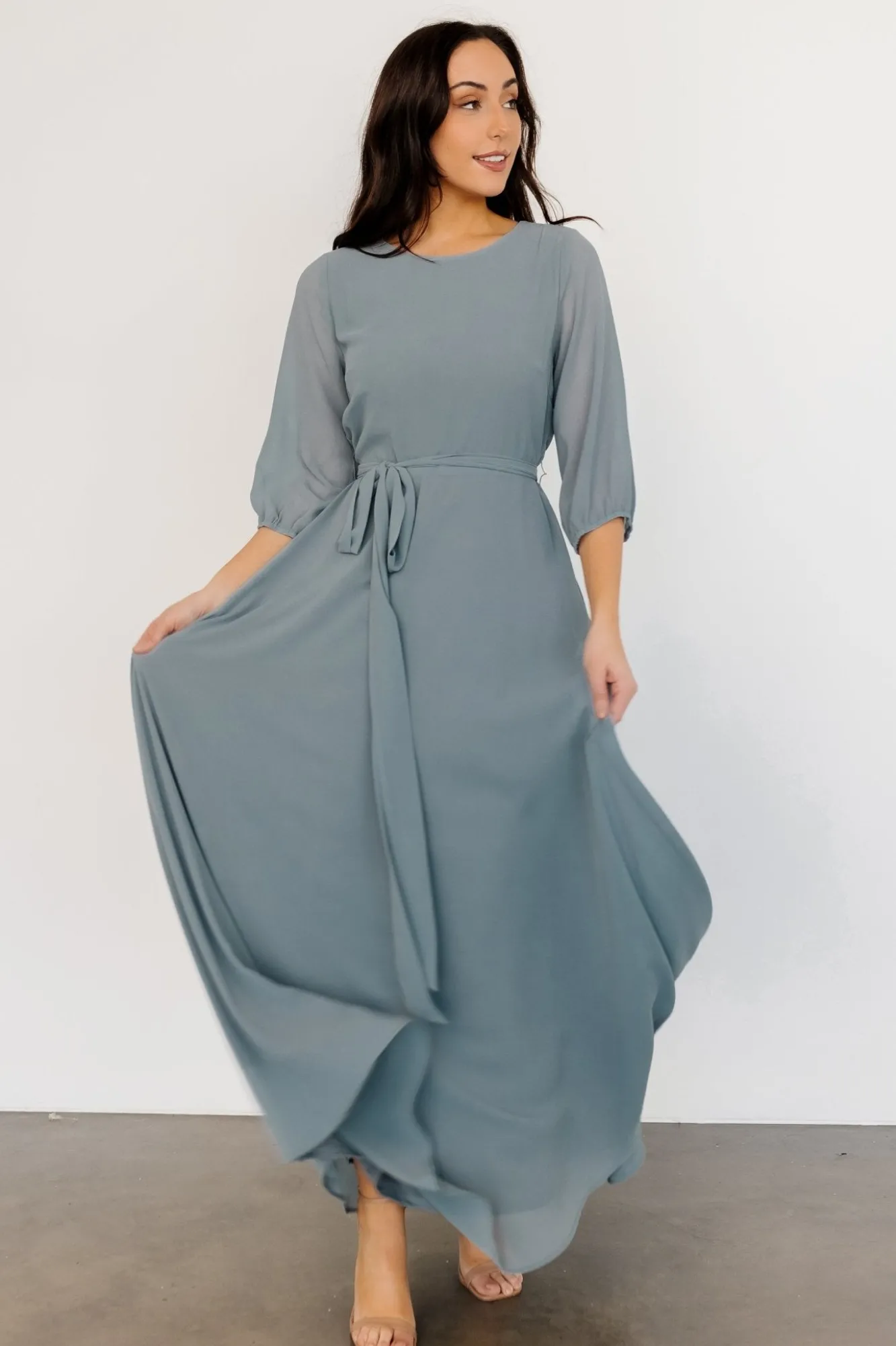 Baltic Born Rebecca Maxi Dress | Dusty Blue
