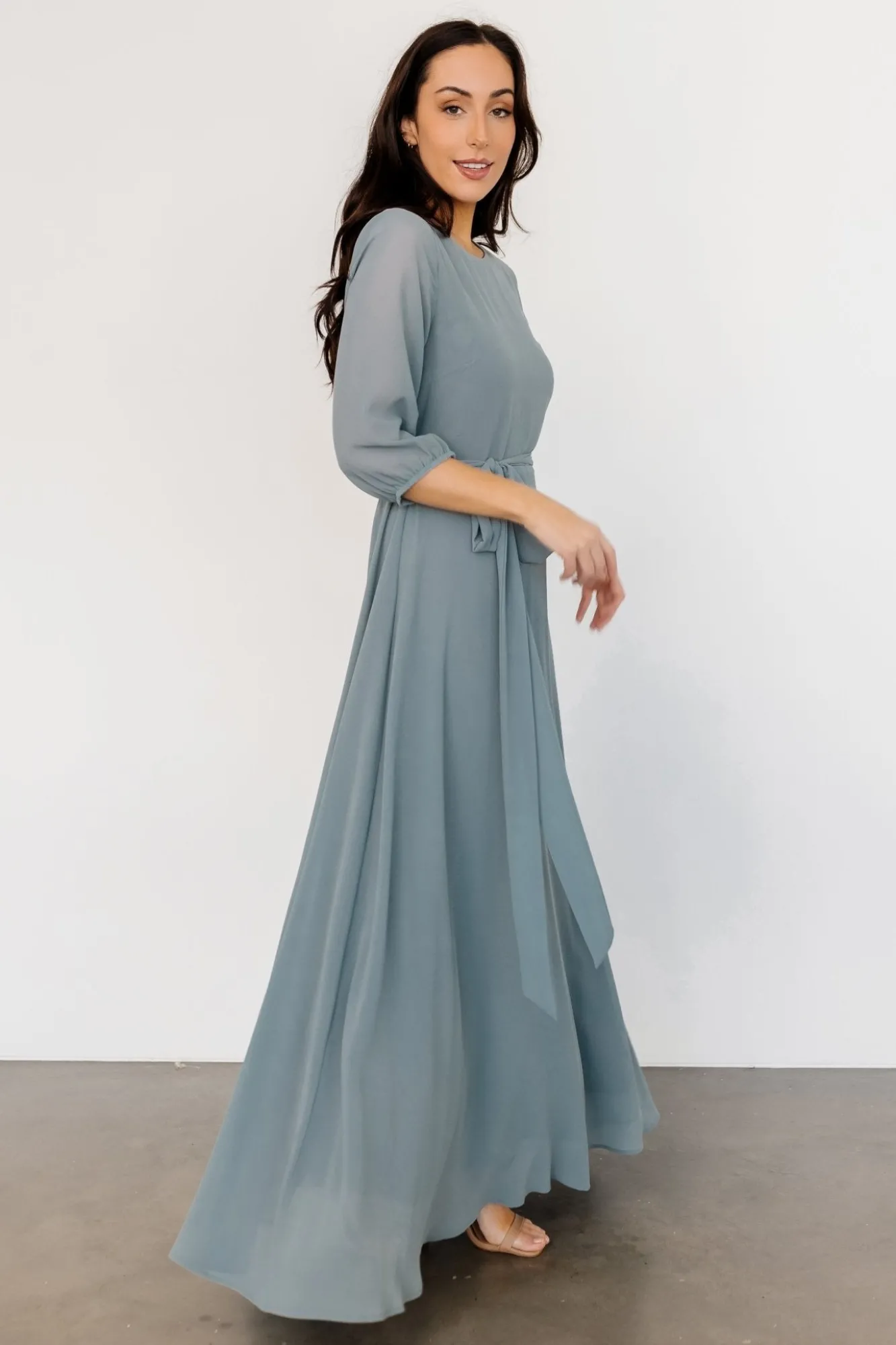 Baltic Born Rebecca Maxi Dress | Dusty Blue