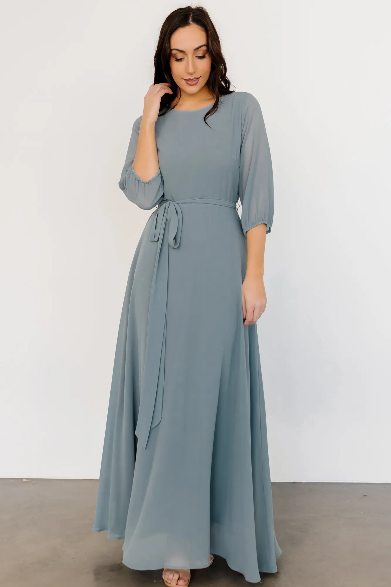 Baltic Born Rebecca Maxi Dress | Dusty Blue