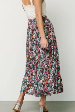 Baltic Born Reilly Maxi Skirt | Navy Flower Print