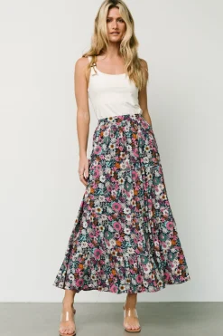 Baltic Born Reilly Maxi Skirt | Navy Flower Print