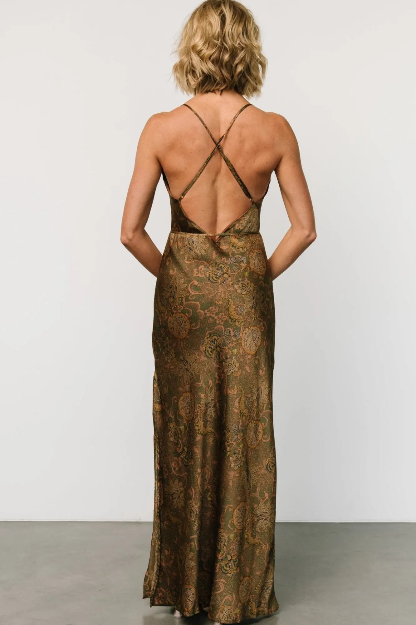 Baltic Born Reno Slip Maxi Dress | Brown + Olive