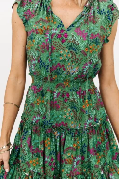 Baltic Born Rio Short Dress | Green Multi