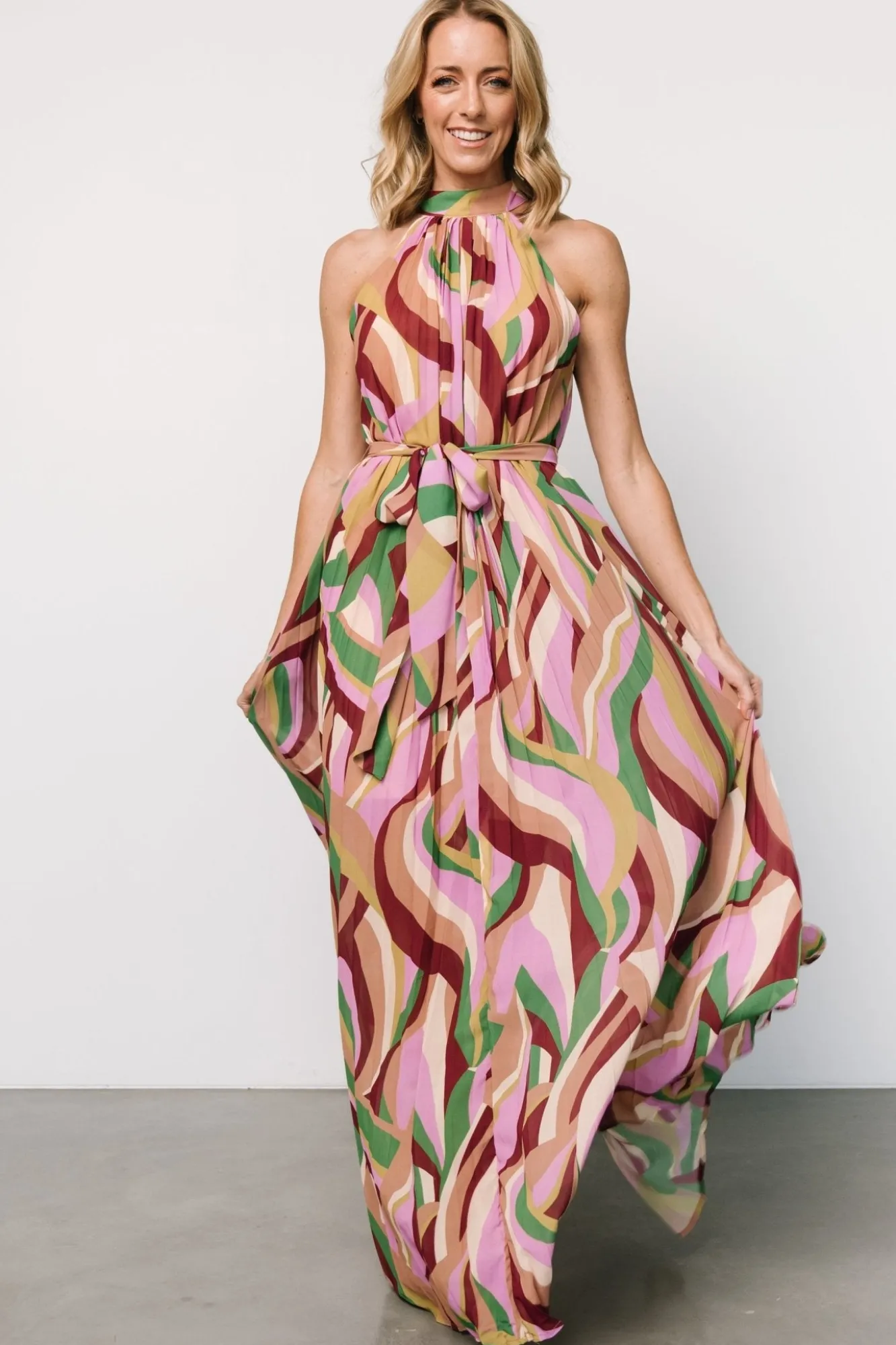 Baltic Born Rita Maxi Dress | Green Multi Print