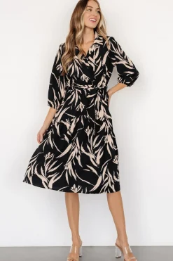 Baltic Born Riverside Midi Dress | Navy + Taupe