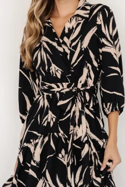 Baltic Born Riverside Midi Dress | Navy + Taupe