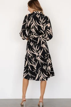 Baltic Born Riverside Midi Dress | Navy + Taupe
