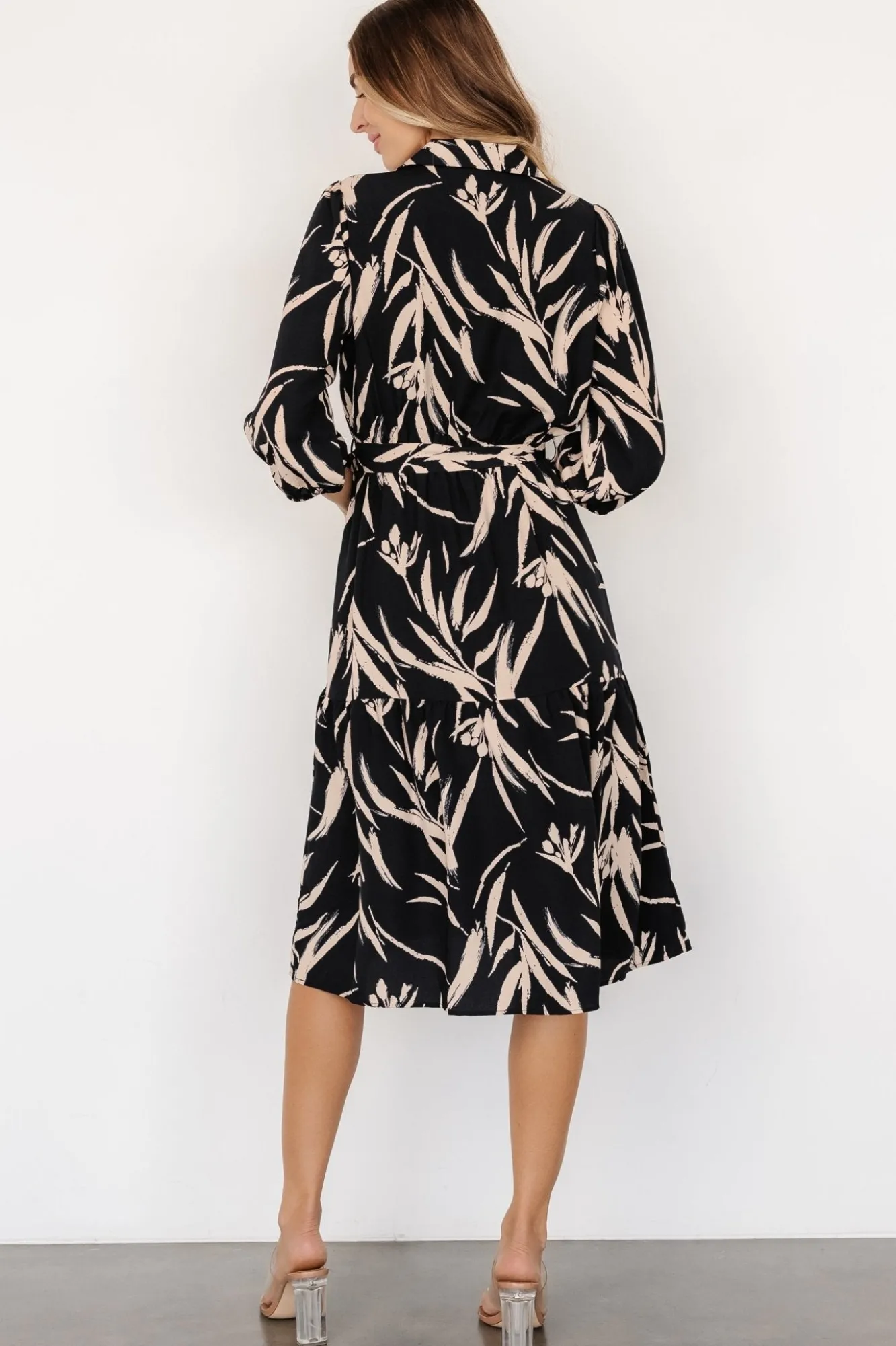 Baltic Born Riverside Midi Dress | Navy + Taupe
