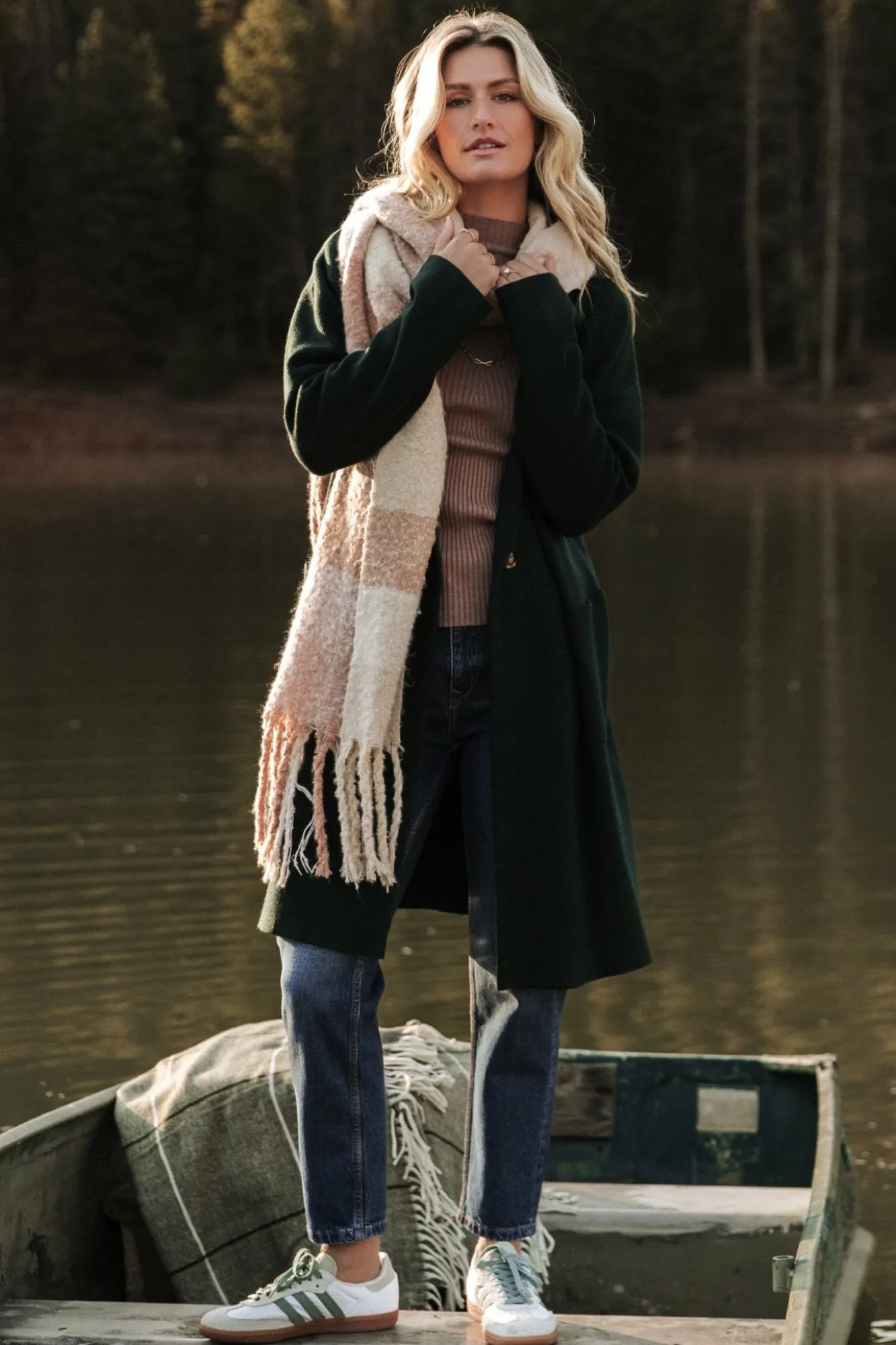 Baltic Born Roland Long Jacket | Dark Green