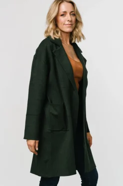 Baltic Born Roland Long Jacket | Dark Green