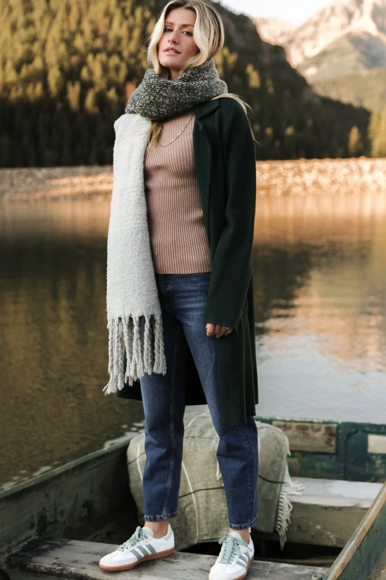 Baltic Born Roland Long Jacket | Dark Green