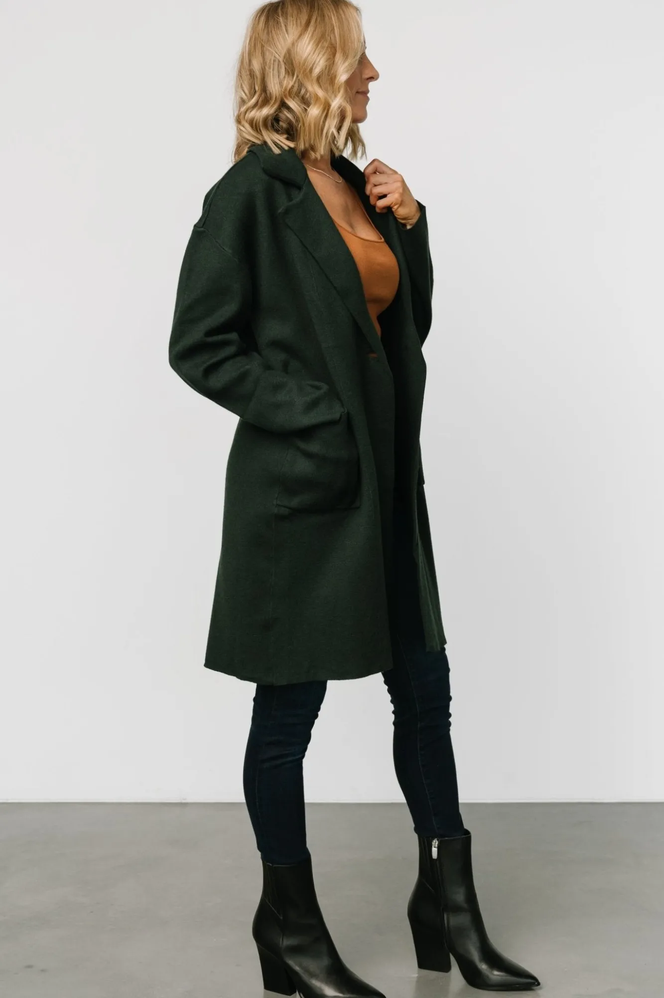 Baltic Born Roland Long Jacket | Dark Green
