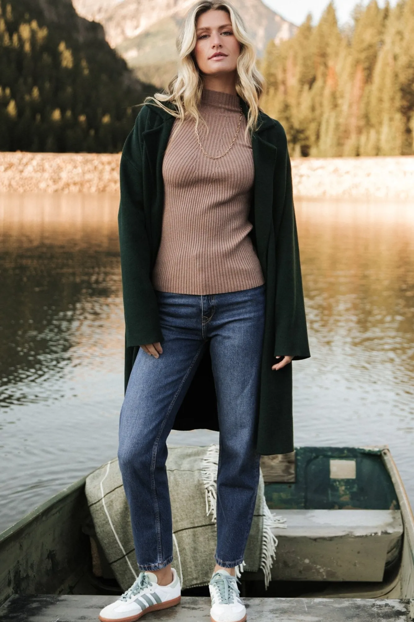 Baltic Born Roland Long Jacket | Dark Green
