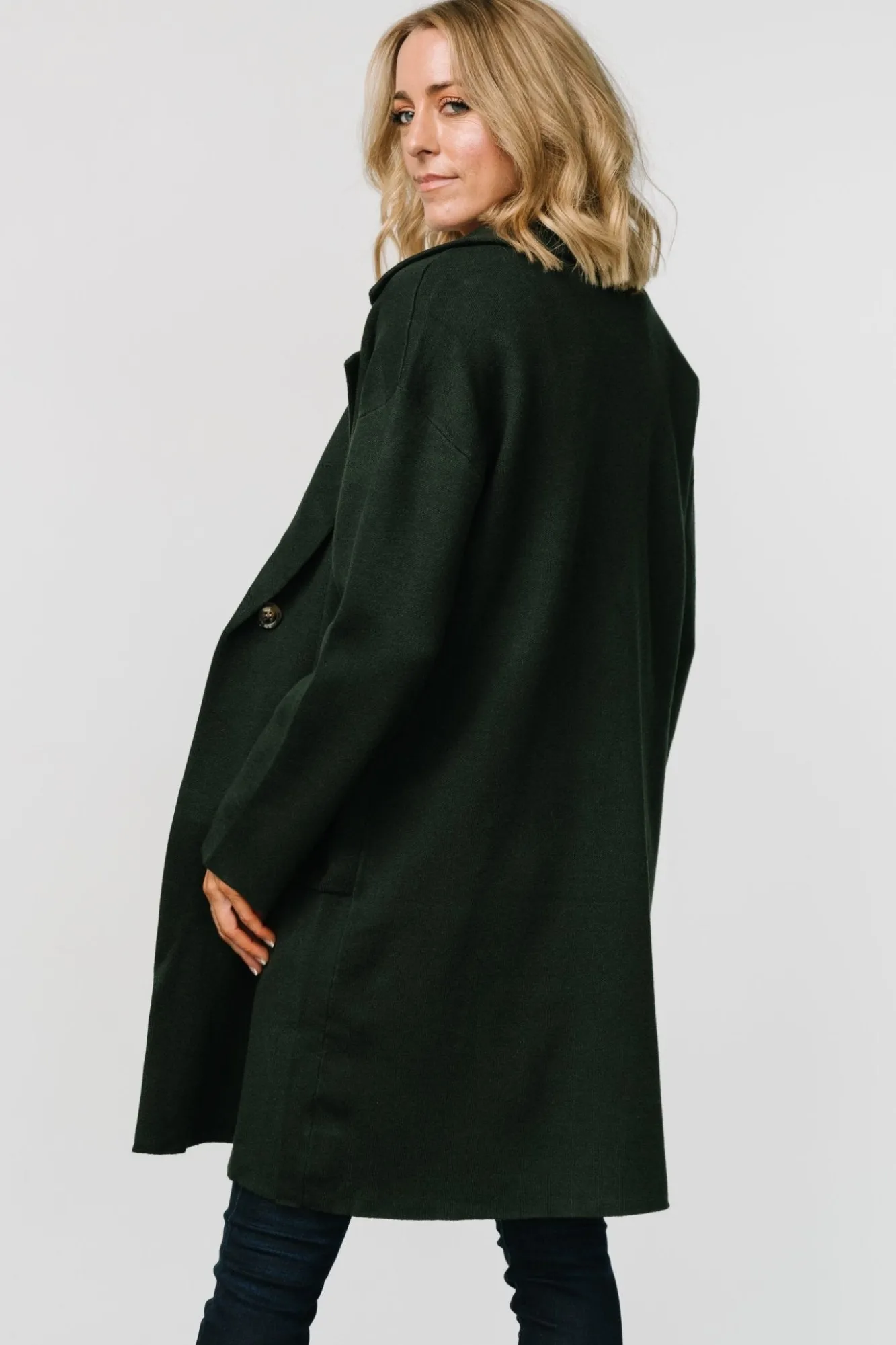 Baltic Born Roland Long Jacket | Dark Green