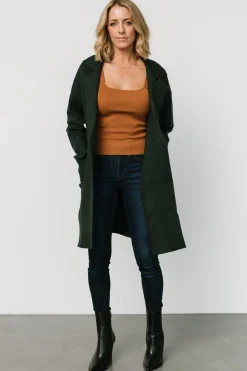 Baltic Born Roland Long Jacket | Dark Green