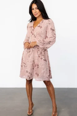 Baltic Born Rosalind Short Dress | Vintage Blush