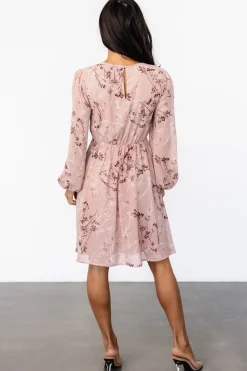 Baltic Born Rosalind Short Dress | Vintage Blush