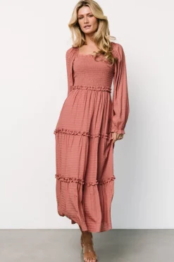 Baltic Born Rowan Tiered Dress | Vintage Rose