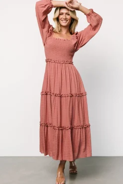 Baltic Born Rowan Tiered Dress | Vintage Rose