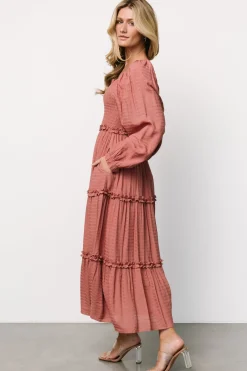 Baltic Born Rowan Tiered Dress | Vintage Rose